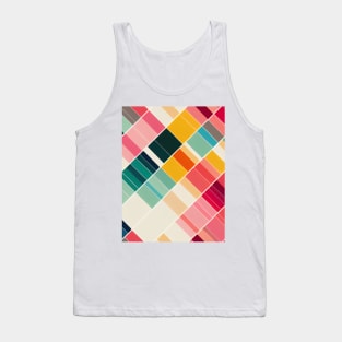 Geometric seamless textile pattern 3d illustrated Tank Top